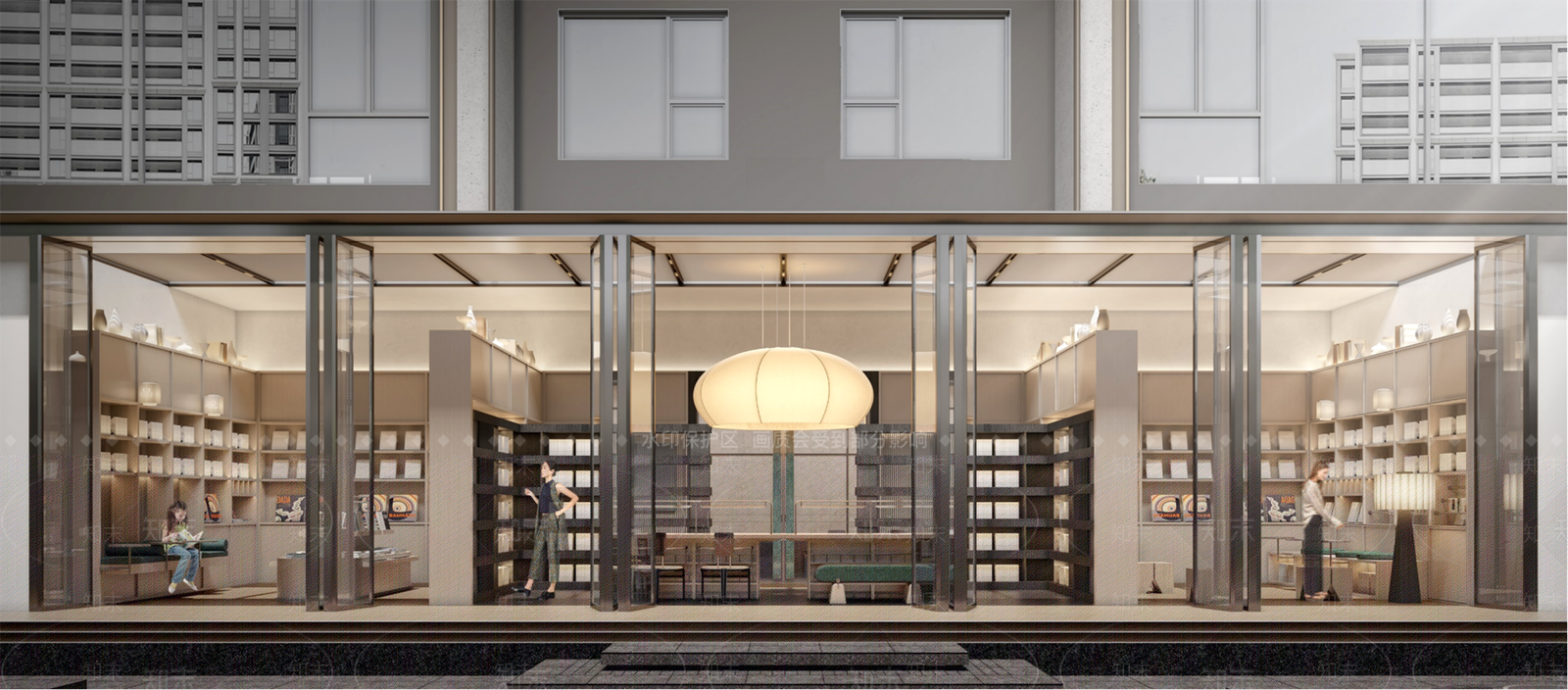 现代原木书店SU模型下载【ID:1179708297】