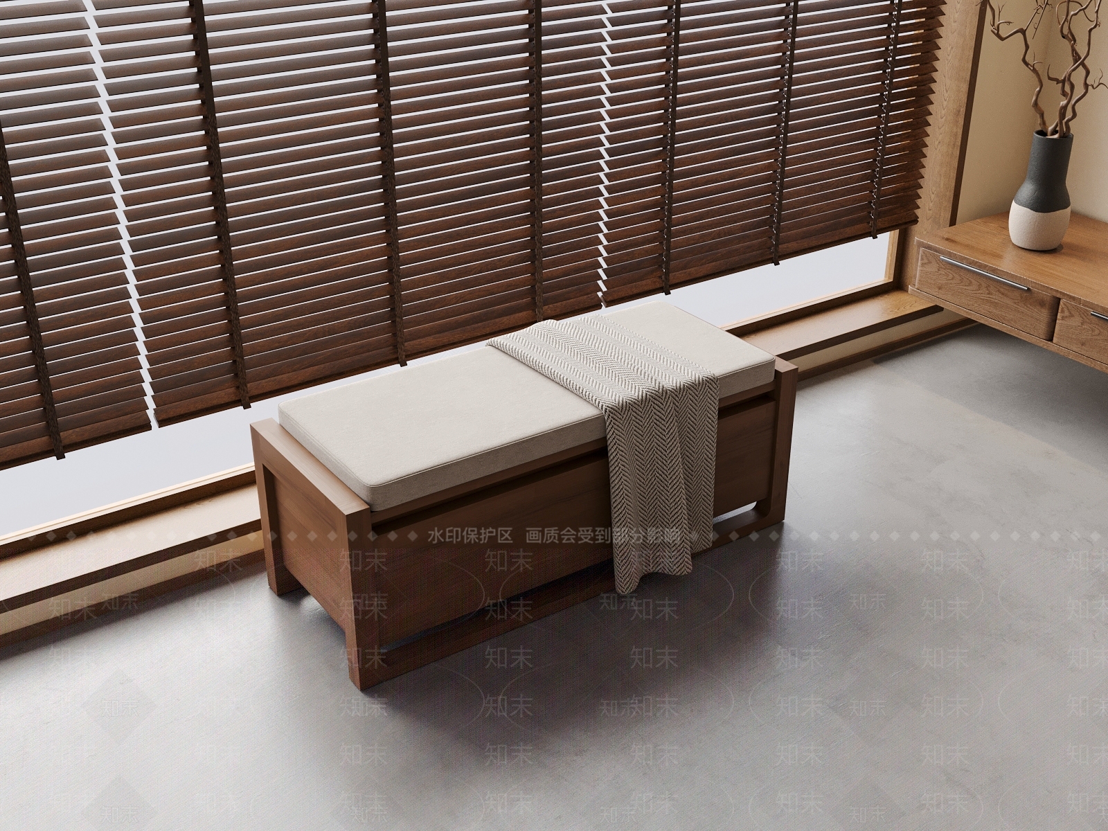 中古侘寂其他凳子3D模型下载【ID:1179708869】