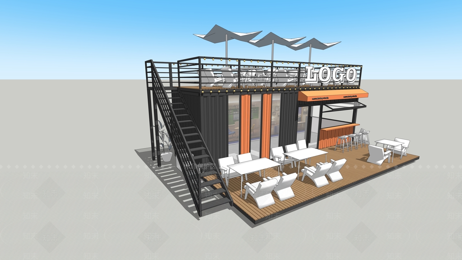 现代其他商业建筑SU模型下载【ID:1179724096】