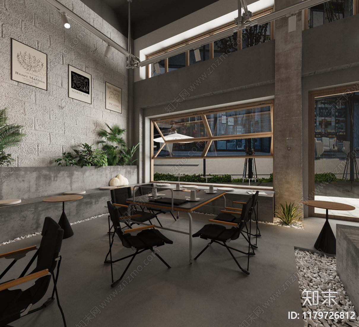 现代咖啡厅3D模型下载【ID:1179726812】