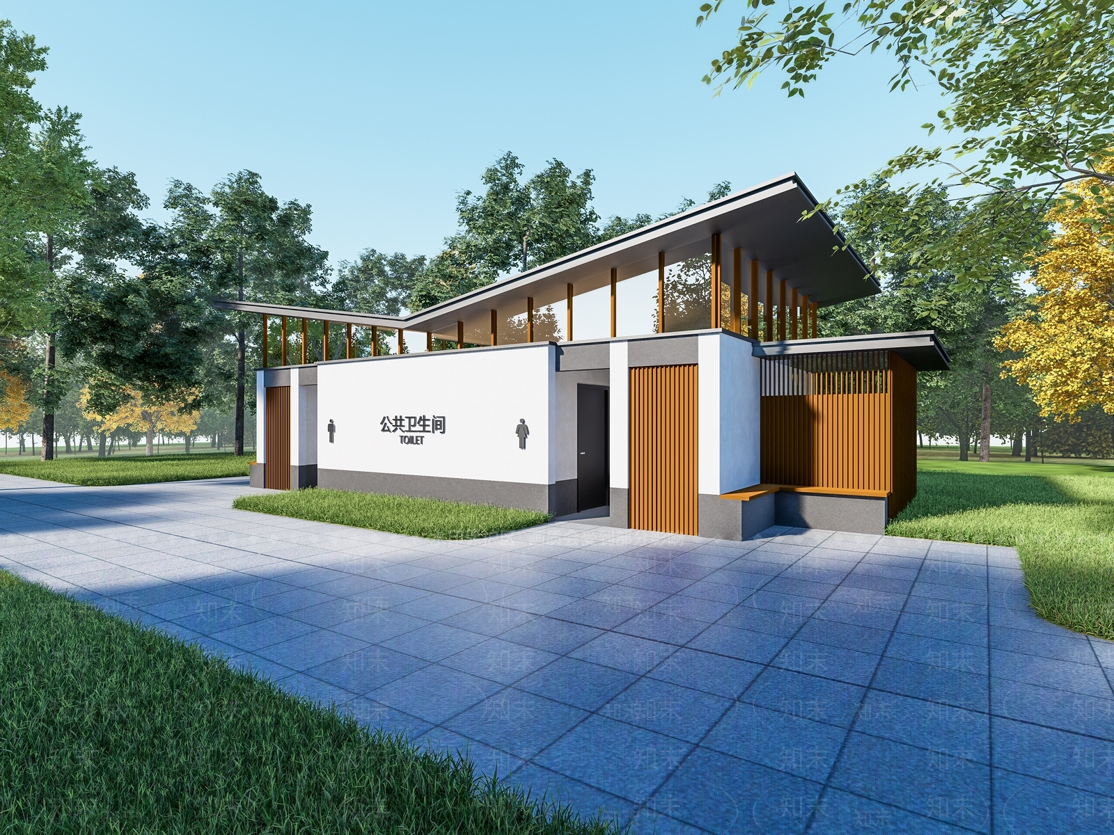 新中式小公建SU模型下载【ID:1179726781】