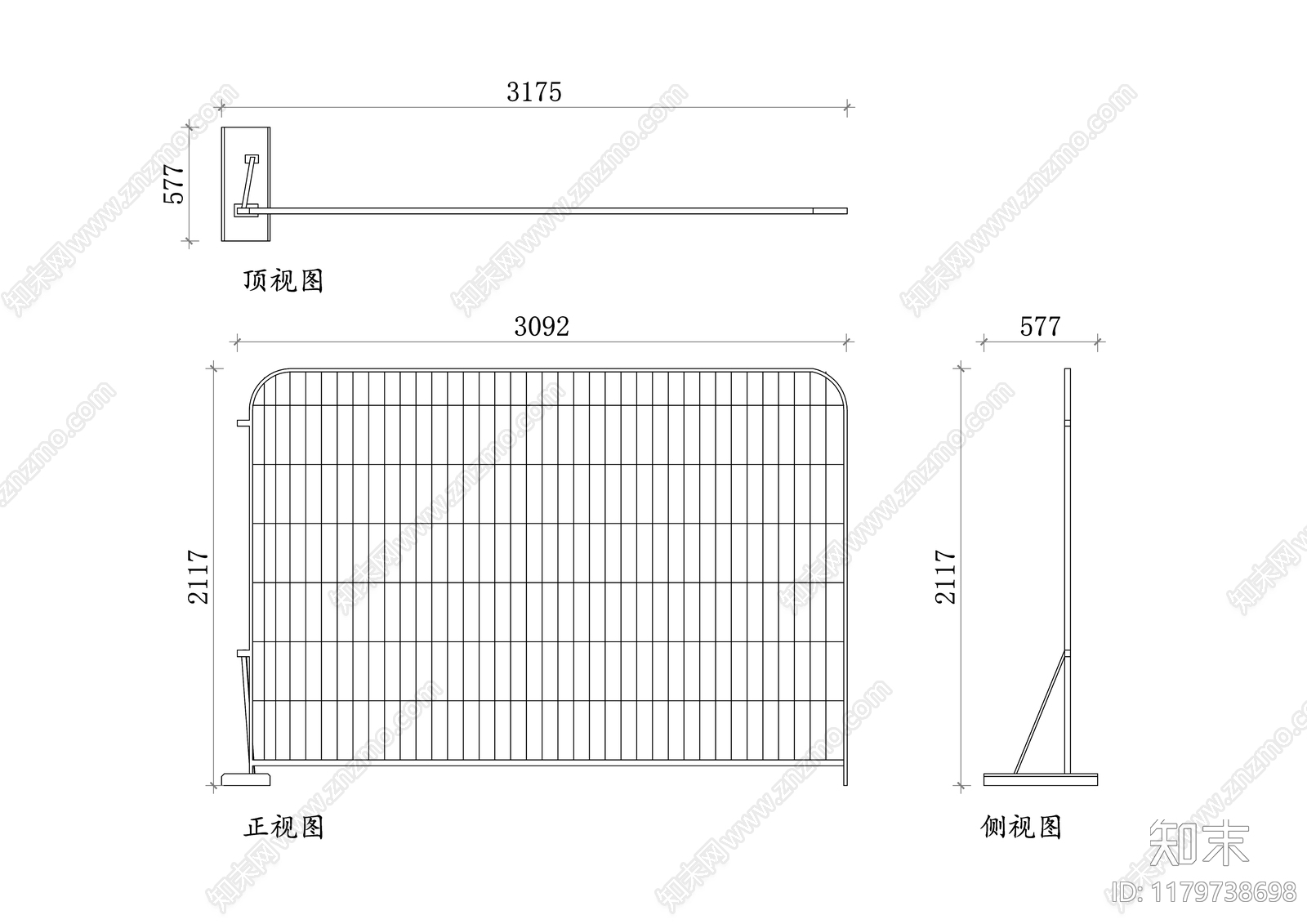 现代围挡施工图下载【ID:1179738698】