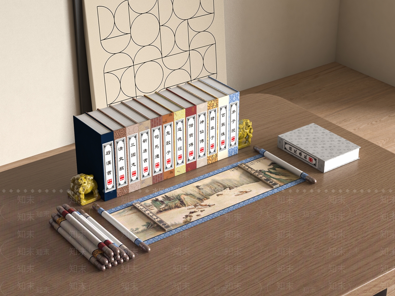 书籍3D模型下载【ID:1179740274】