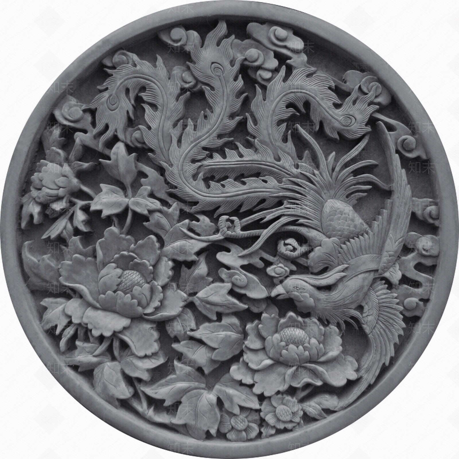 中式新中式壁画贴图下载【ID:1179741188】