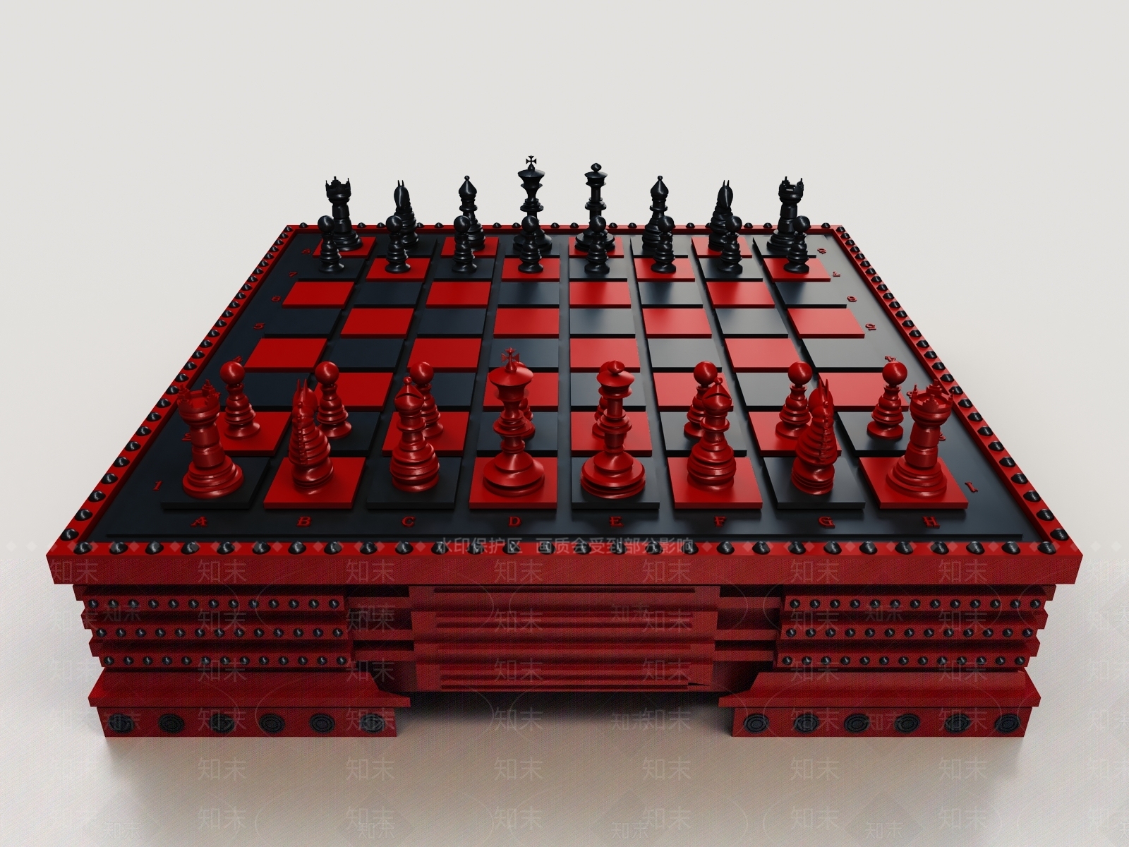 现代棋牌室3D模型下载【ID:1179743595】