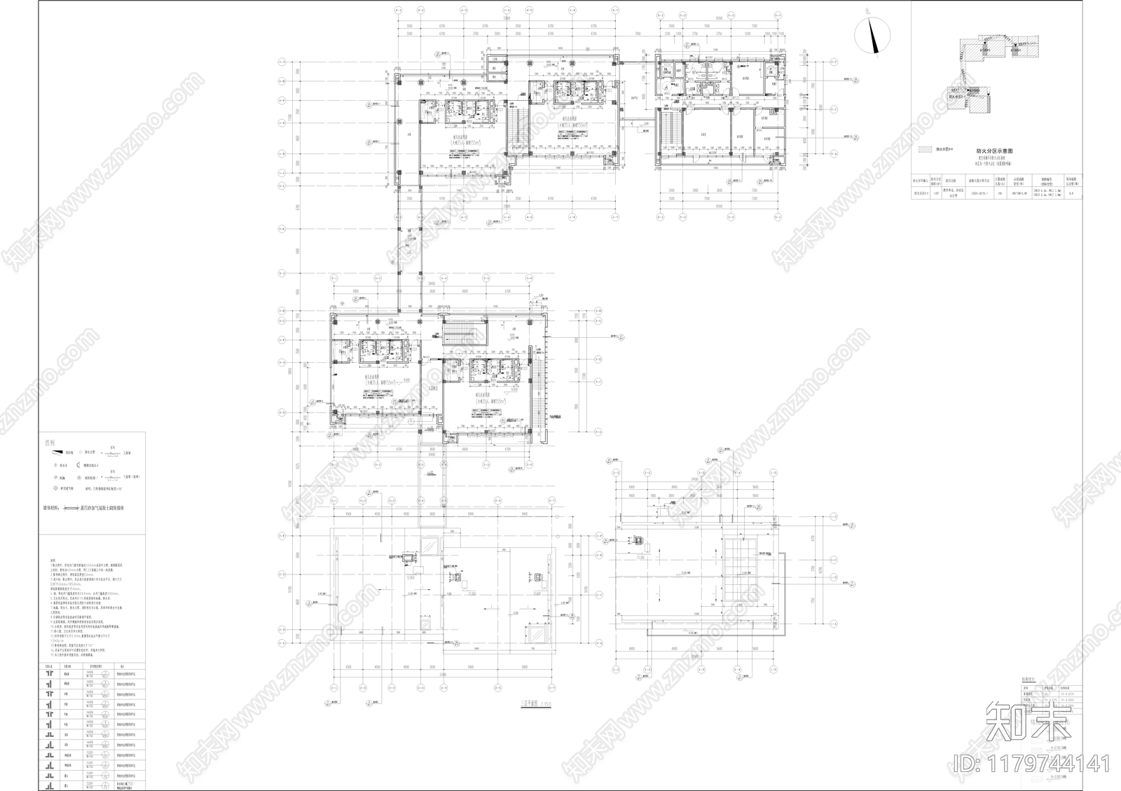 现代幼儿园建筑cad施工图下载【ID:1179744141】