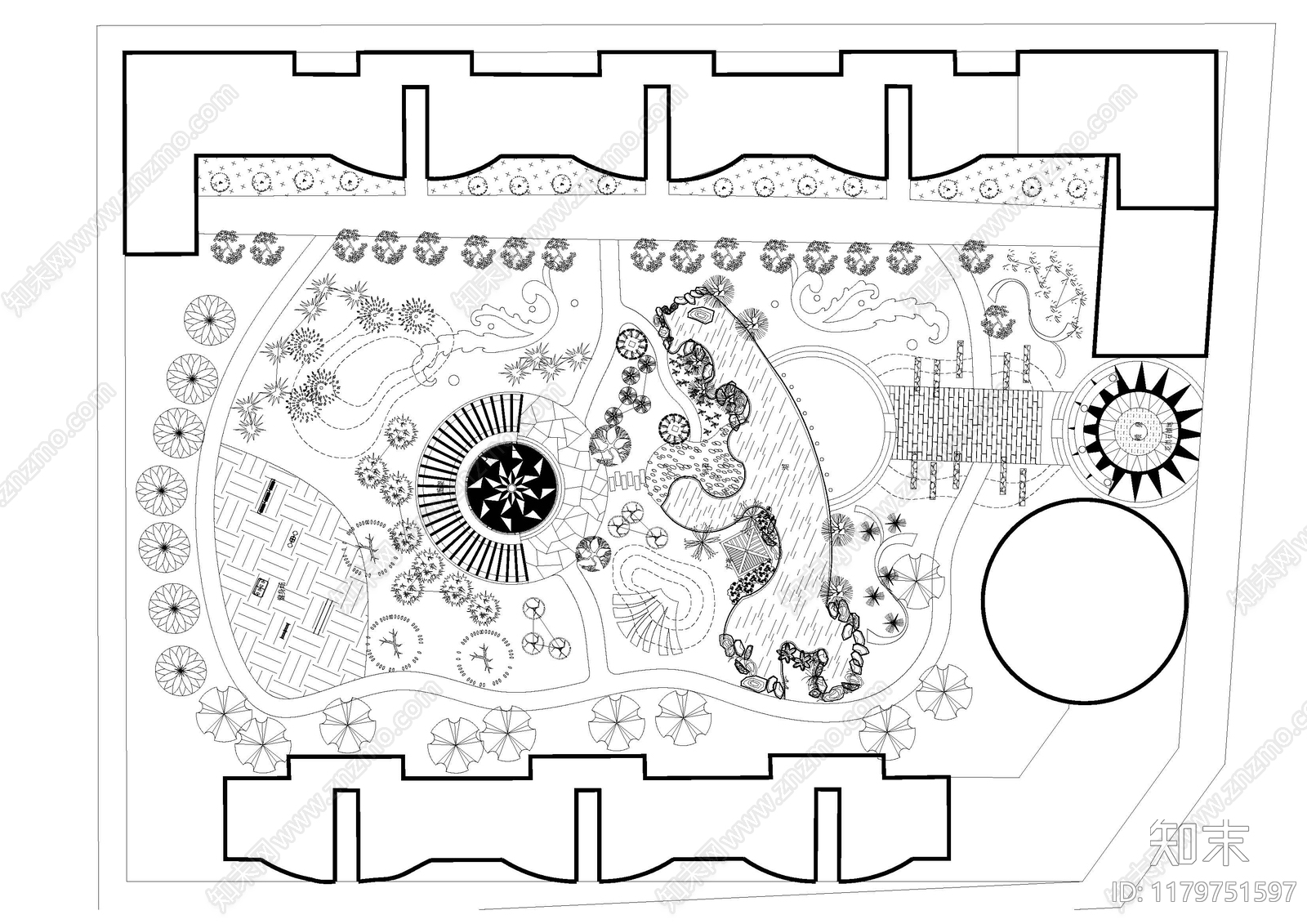 现代新中式衣帽间施工图下载【ID:1179751597】