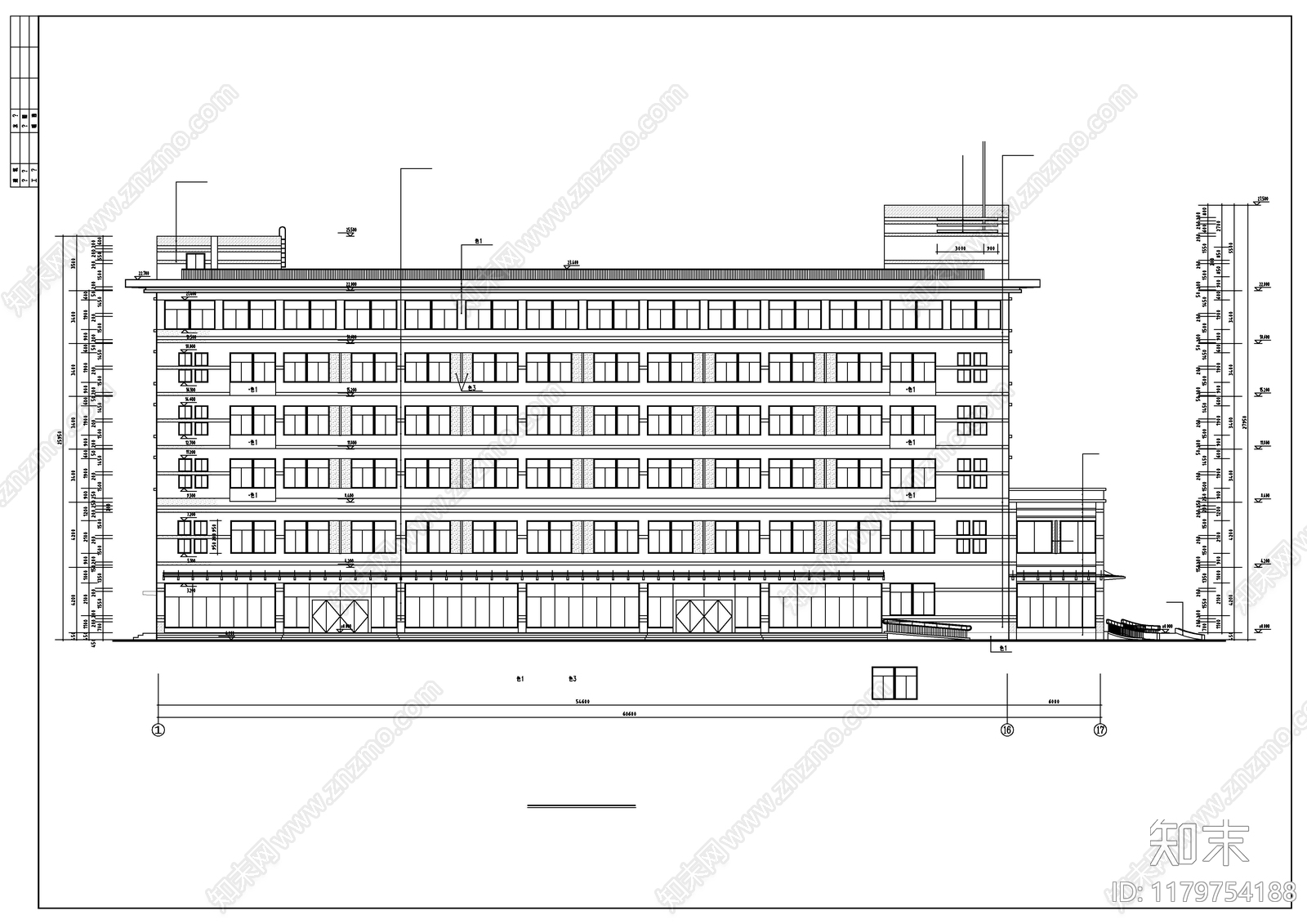 现代酒店建筑施工图下载【ID:1179754188】