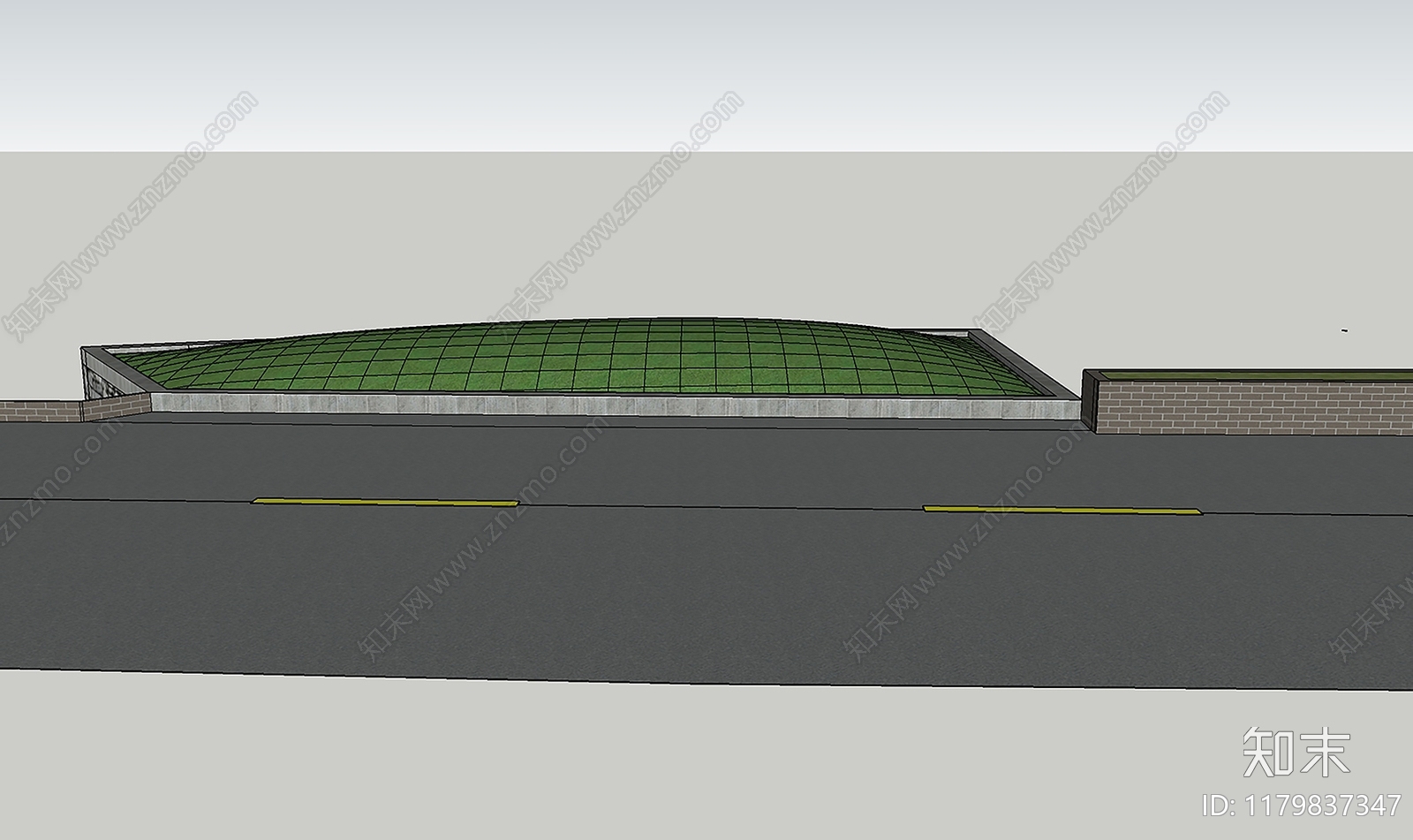 现代道路SU模型下载【ID:1179837347】