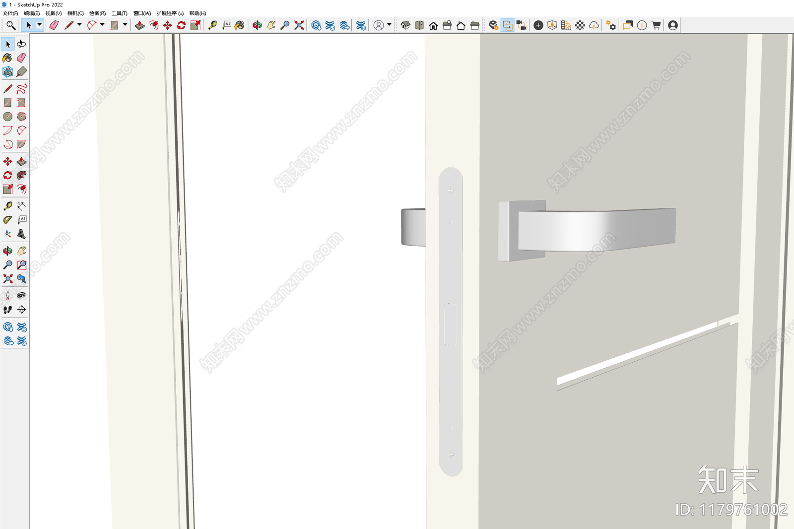 现代门把手SU模型下载【ID:1179761002】