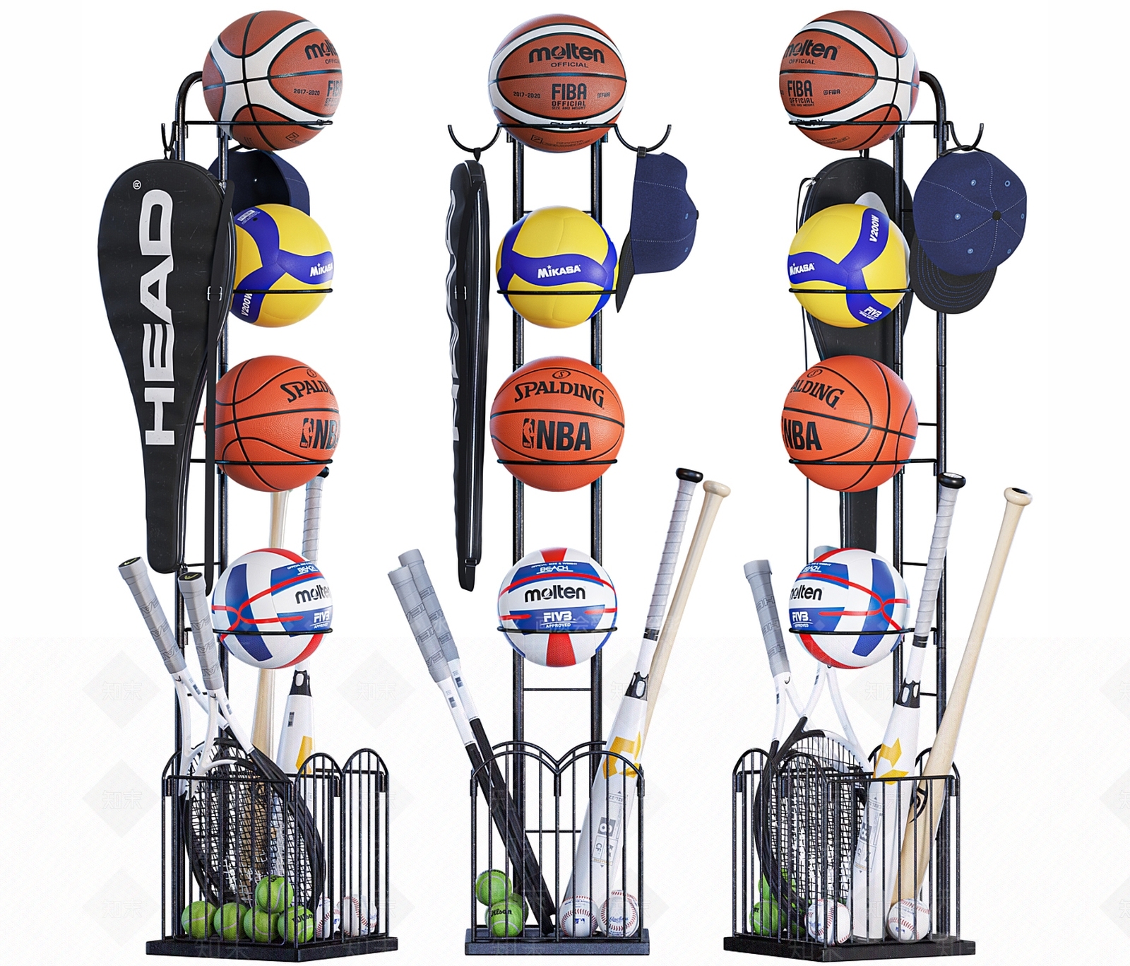 球类器材SU模型下载【ID:1179761609】