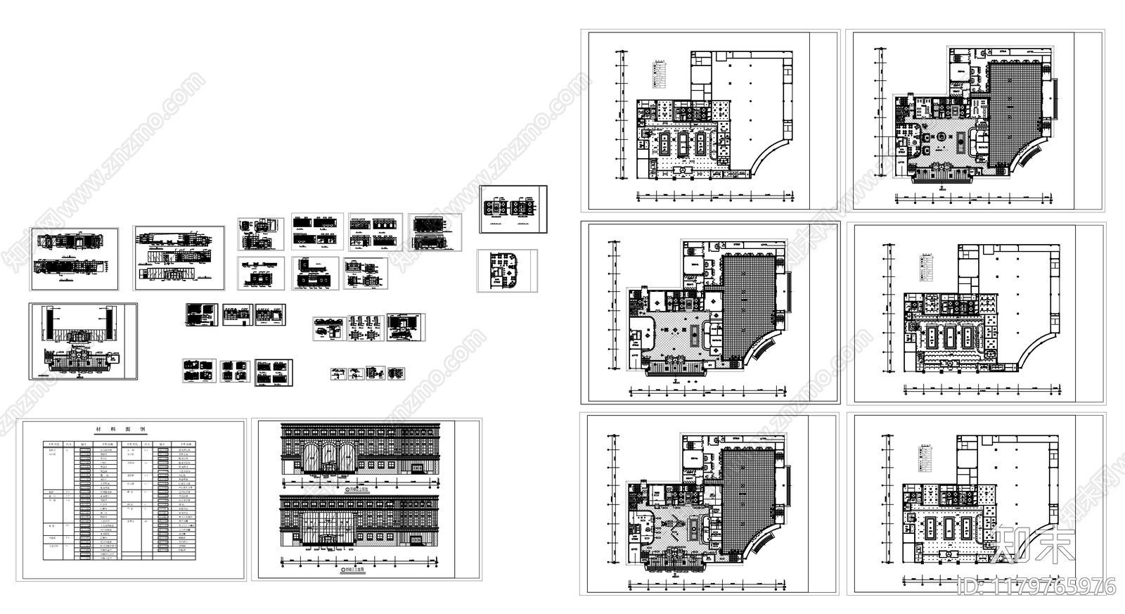 现代酒店cad施工图下载【ID:1179765976】