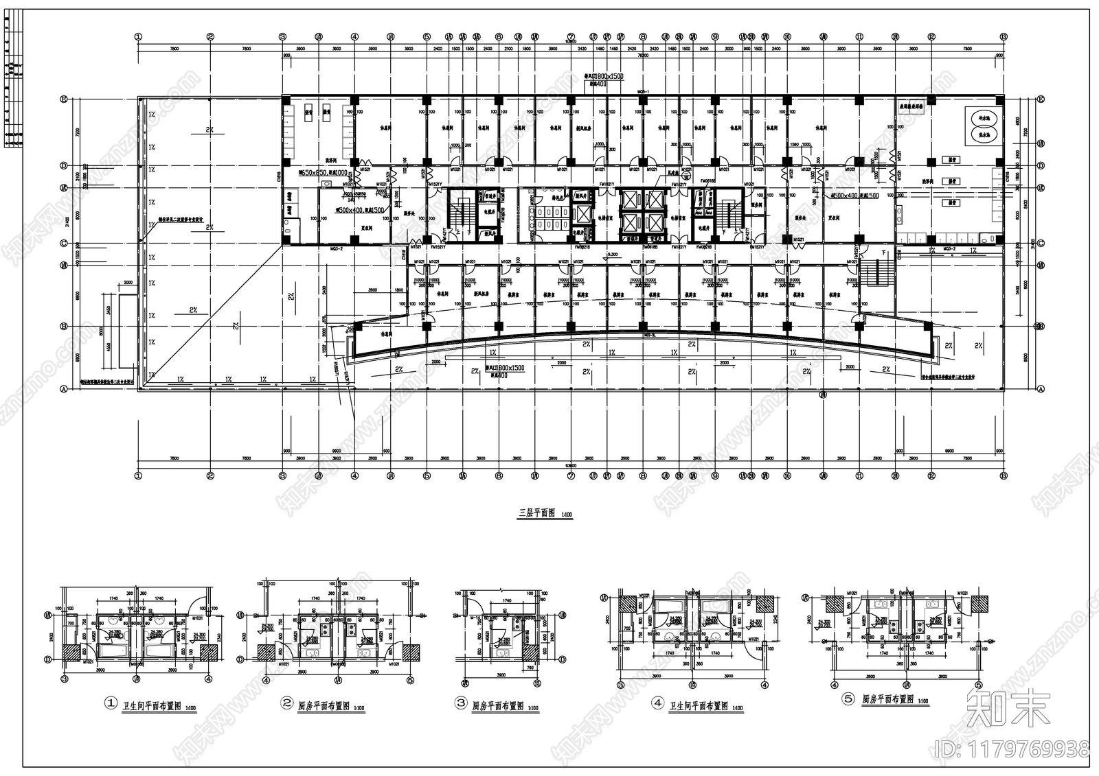 建筑平面图施工图下载【ID:1179769938】