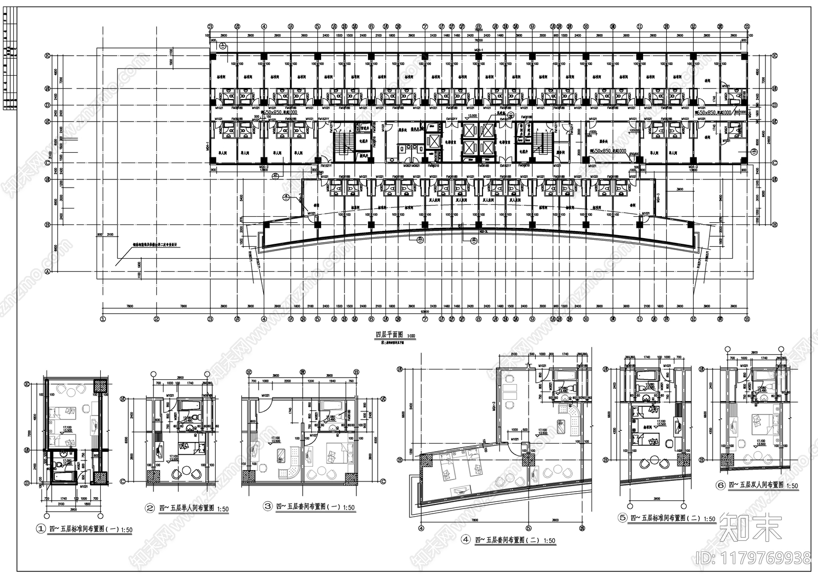 建筑平面图施工图下载【ID:1179769938】