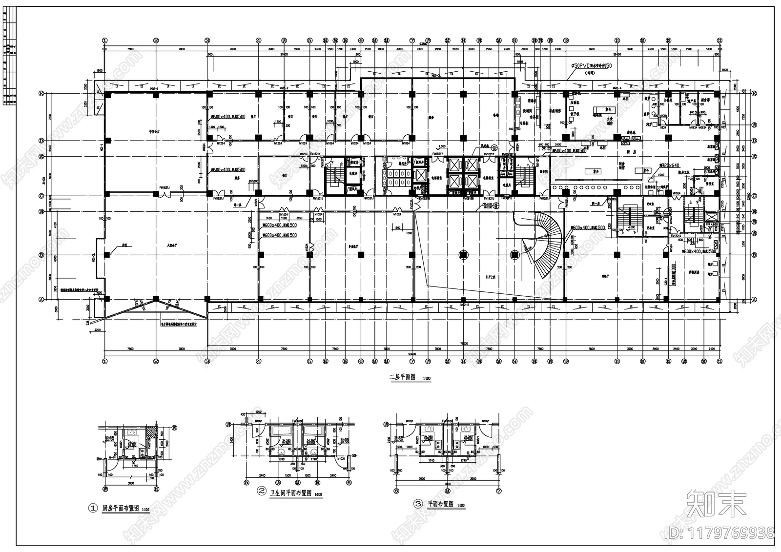 建筑平面图施工图下载【ID:1179769938】