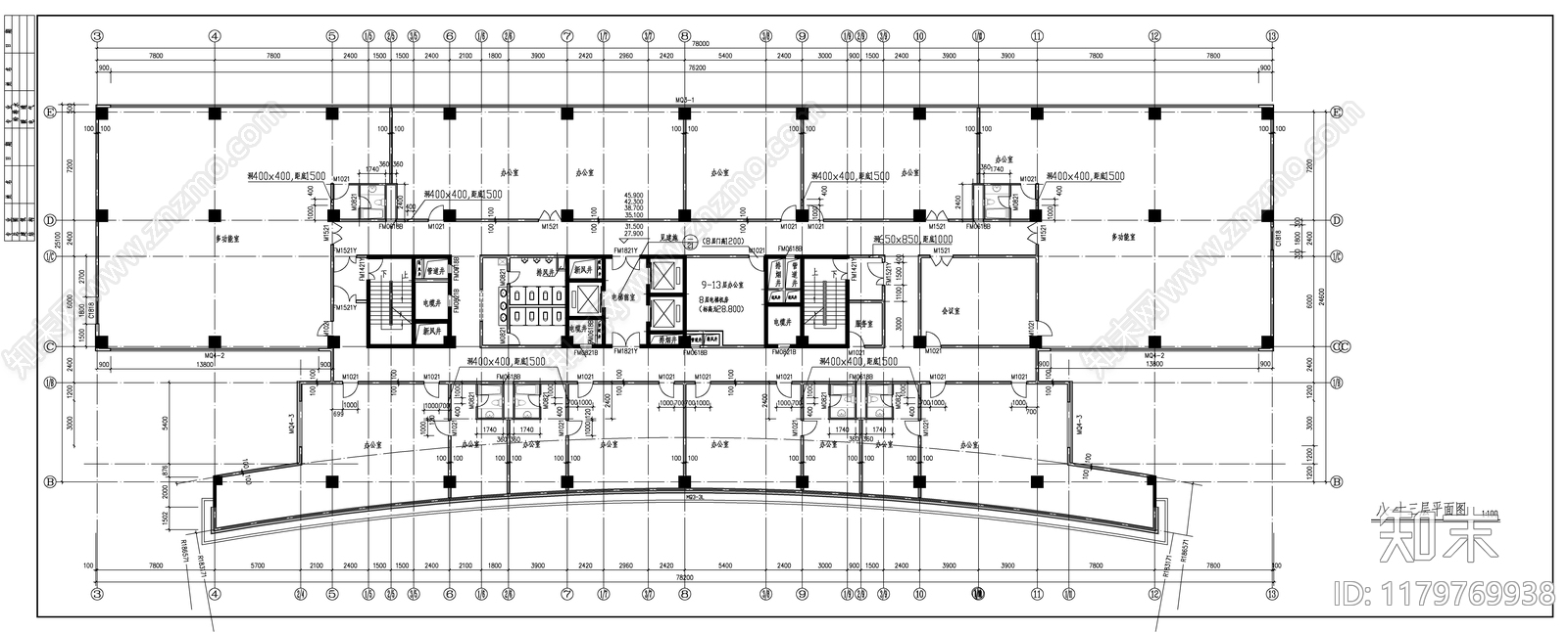 建筑平面图施工图下载【ID:1179769938】