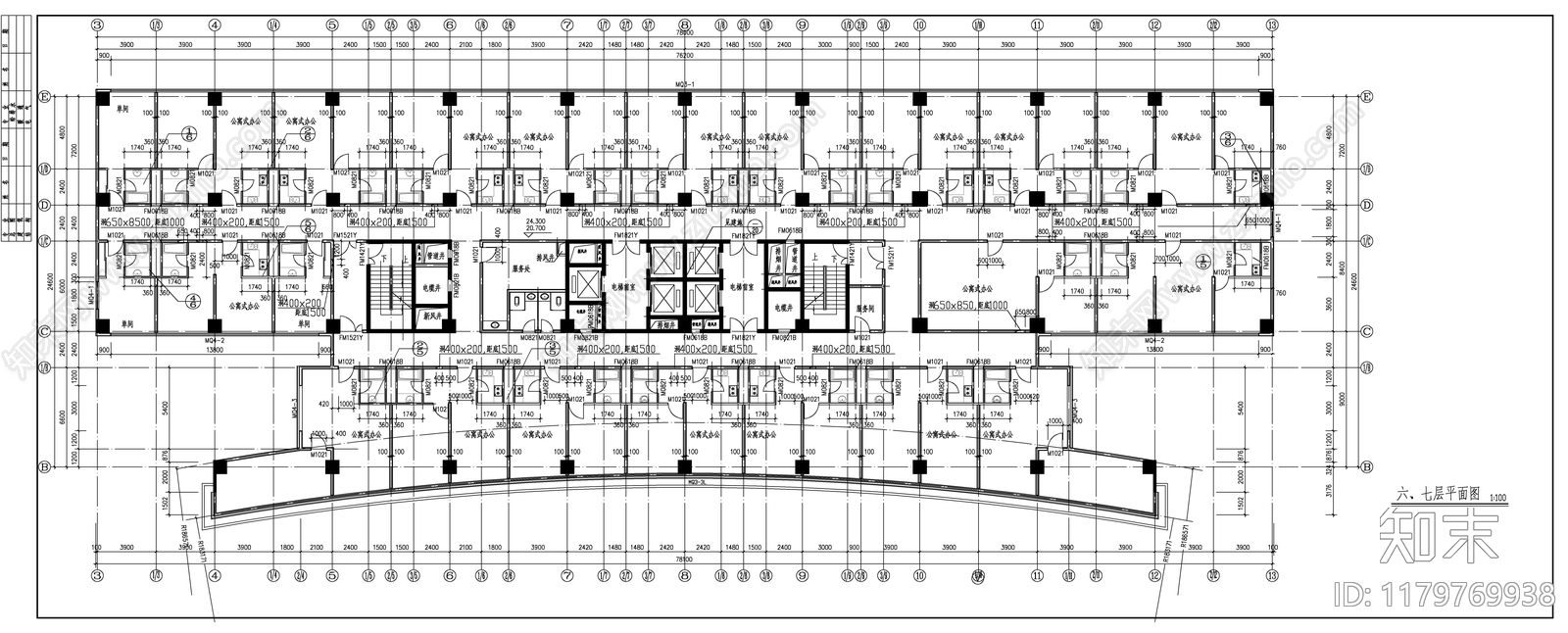 建筑平面图施工图下载【ID:1179769938】