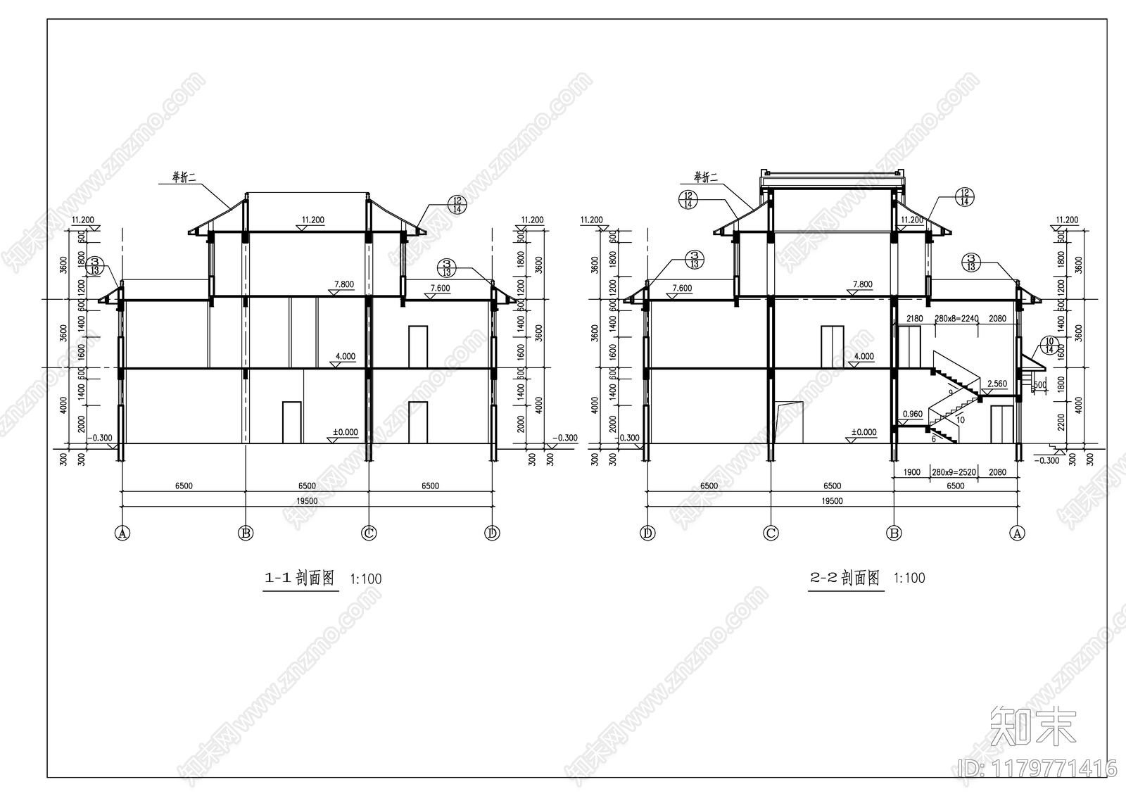 现代新中式其他建筑施工图下载【ID:1179771416】