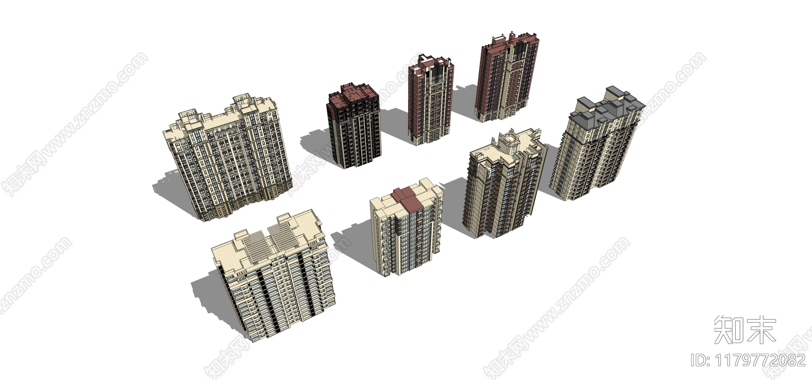 现代多层住宅SU模型下载【ID:1179772082】