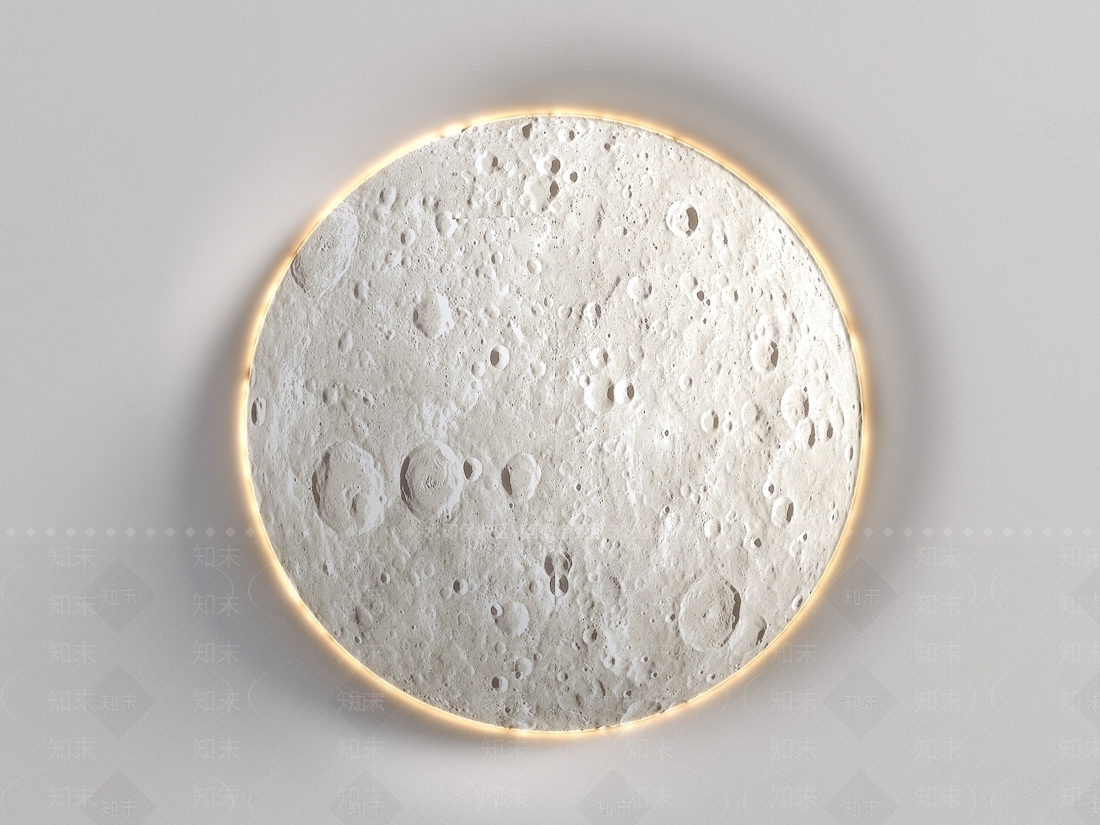 现代侘寂月球灯SU模型下载【ID:1179775027】