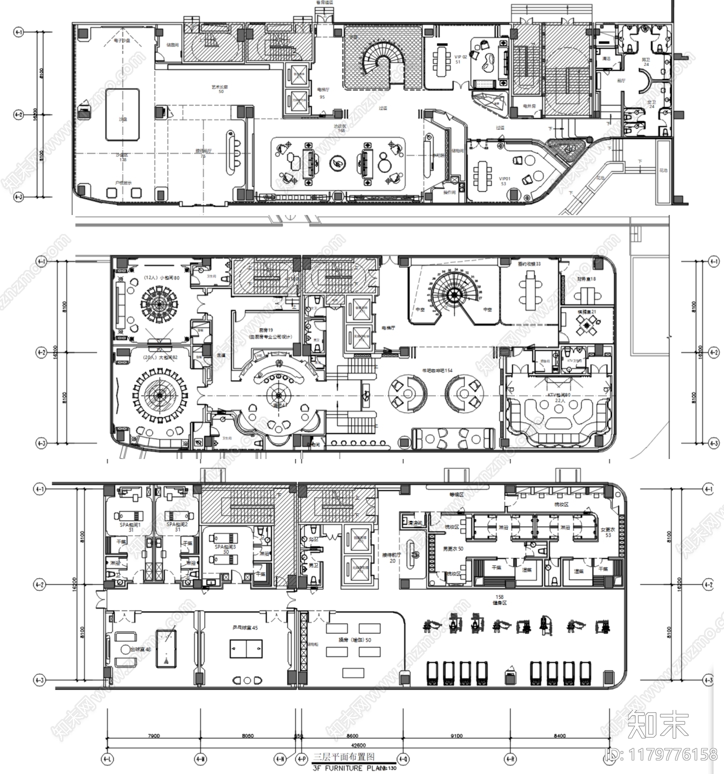 现代售楼处cad施工图下载【ID:1179776158】