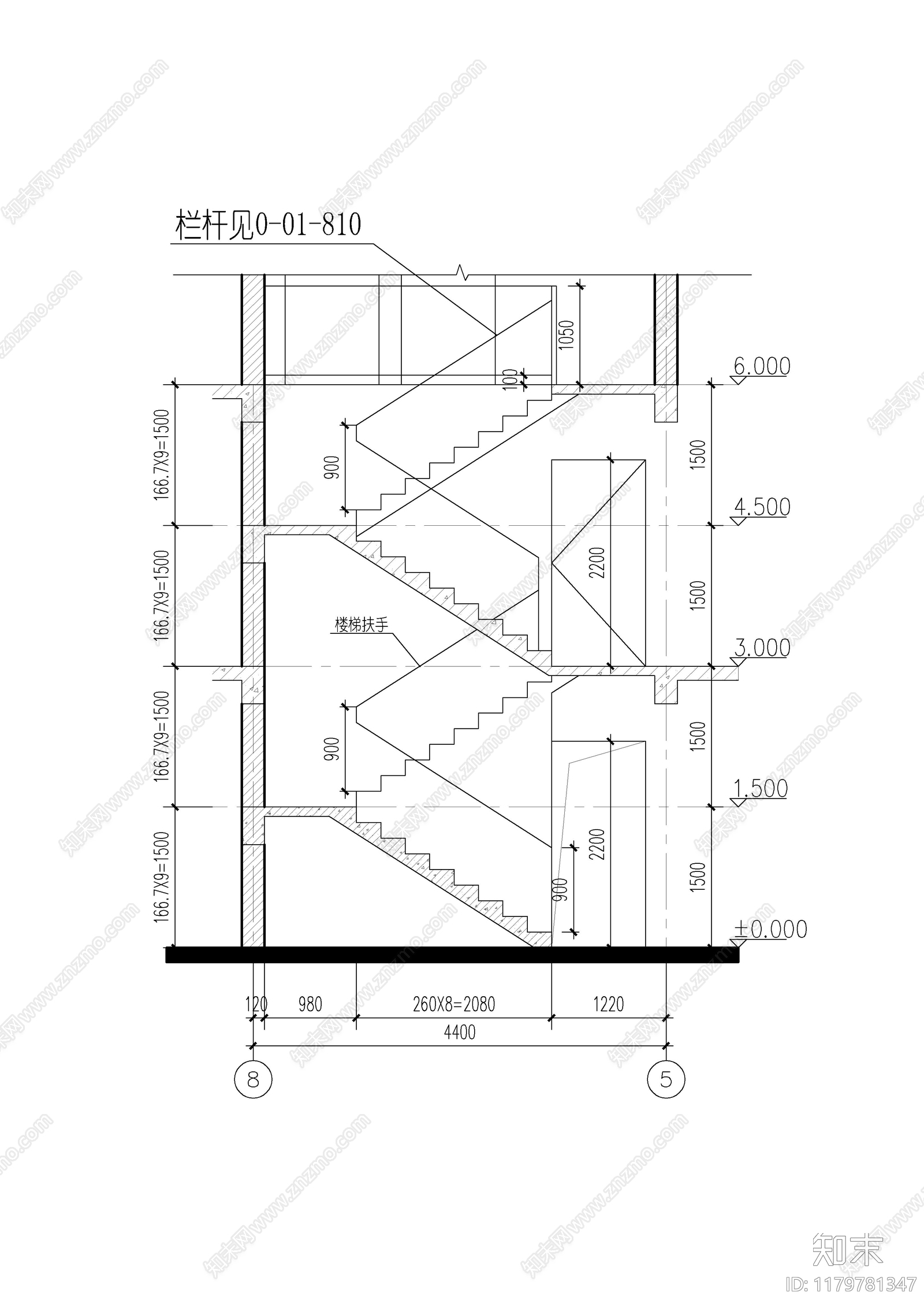 现代别墅建筑cad施工图下载【ID:1179781347】