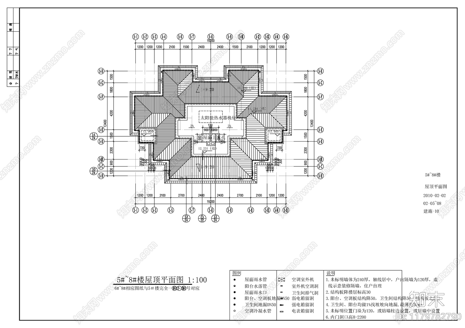 现代别墅建筑cad施工图下载【ID:1179782790】