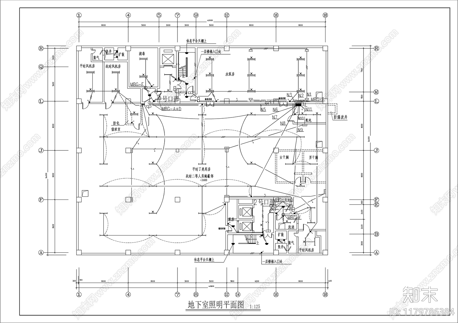 电气图cad施工图下载【ID:1179786384】