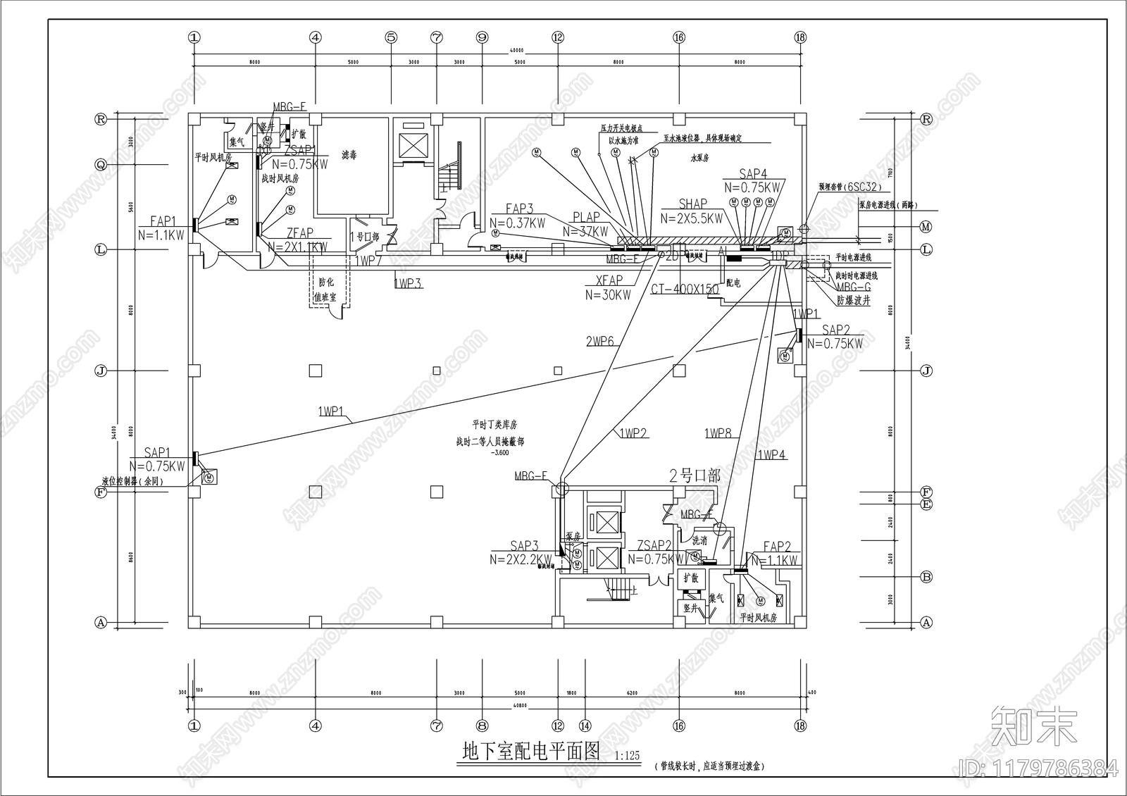 电气图cad施工图下载【ID:1179786384】