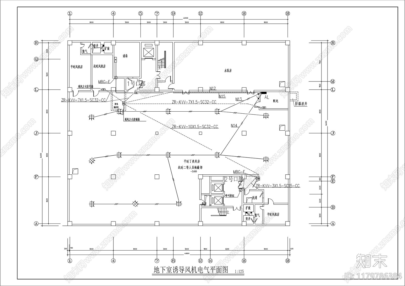 电气图cad施工图下载【ID:1179786384】