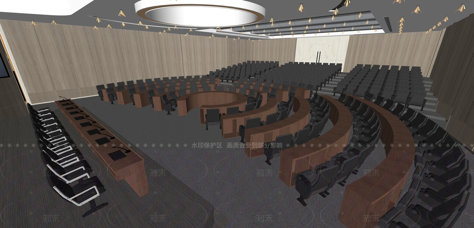 现代会议室SU模型下载【ID:1179791218】