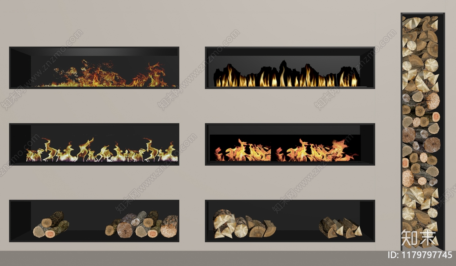 现代壁炉SU模型下载【ID:1179797745】
