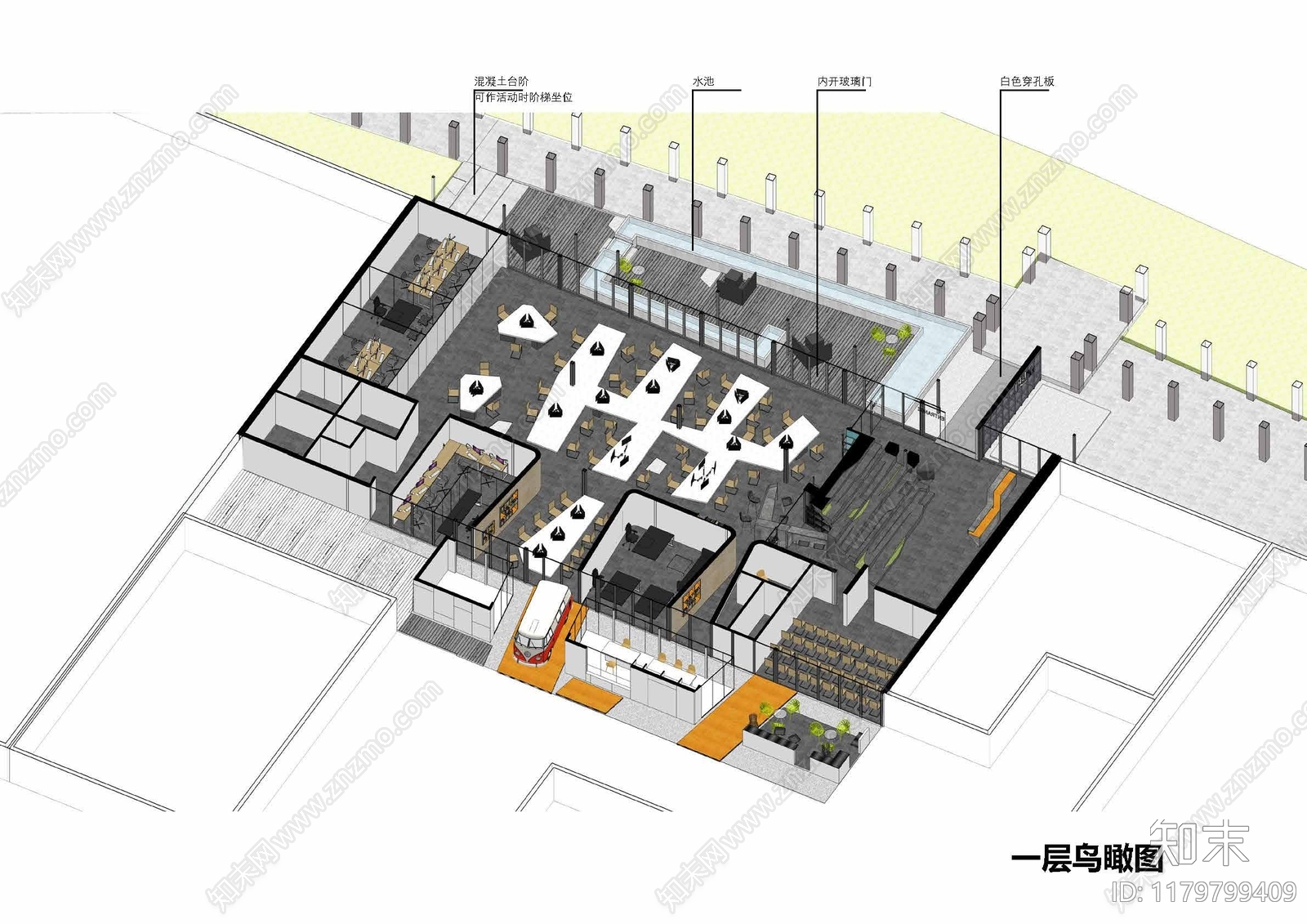 现代办公空间软装下载【ID:1179799409】