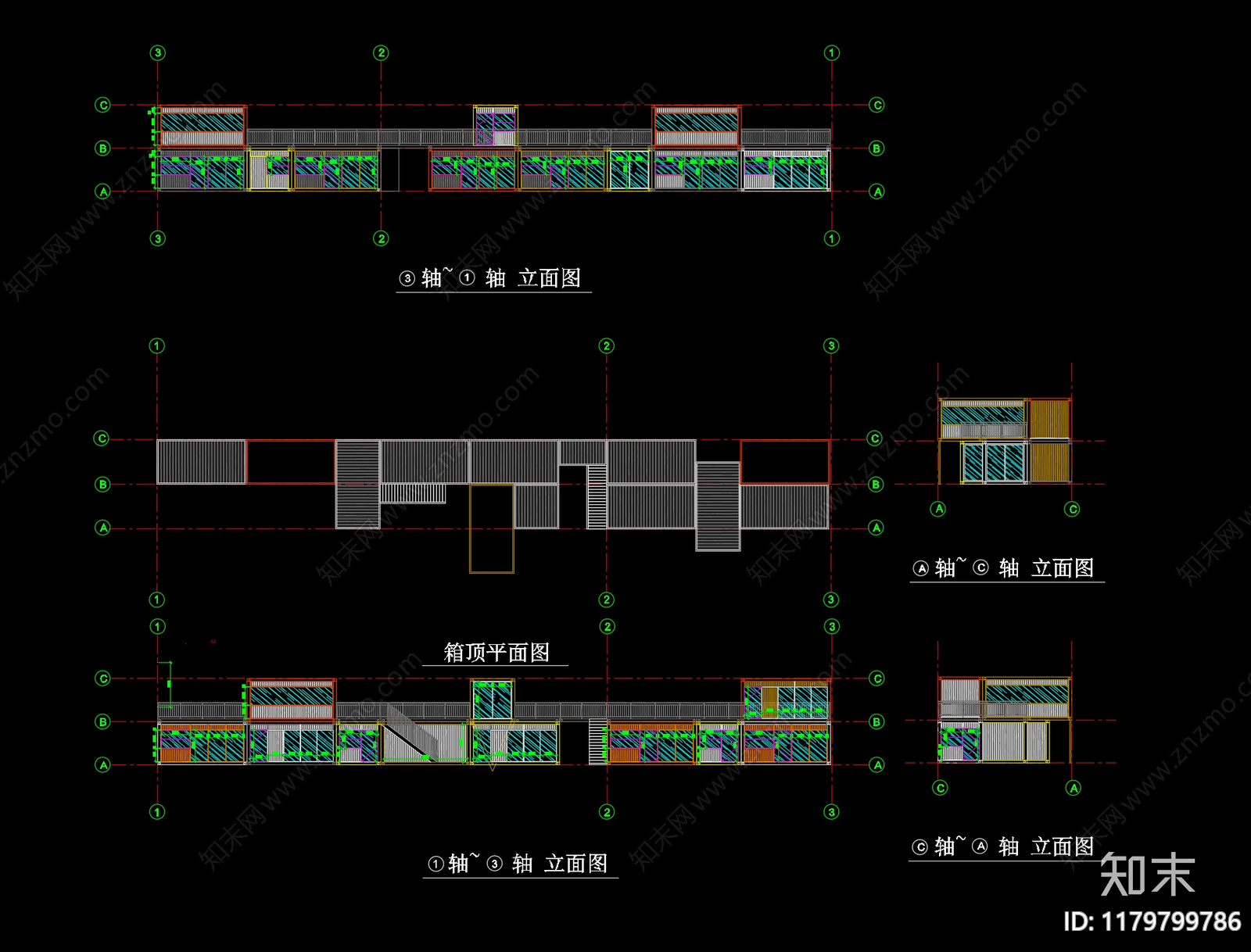 现代集装箱施工图下载【ID:1179799786】