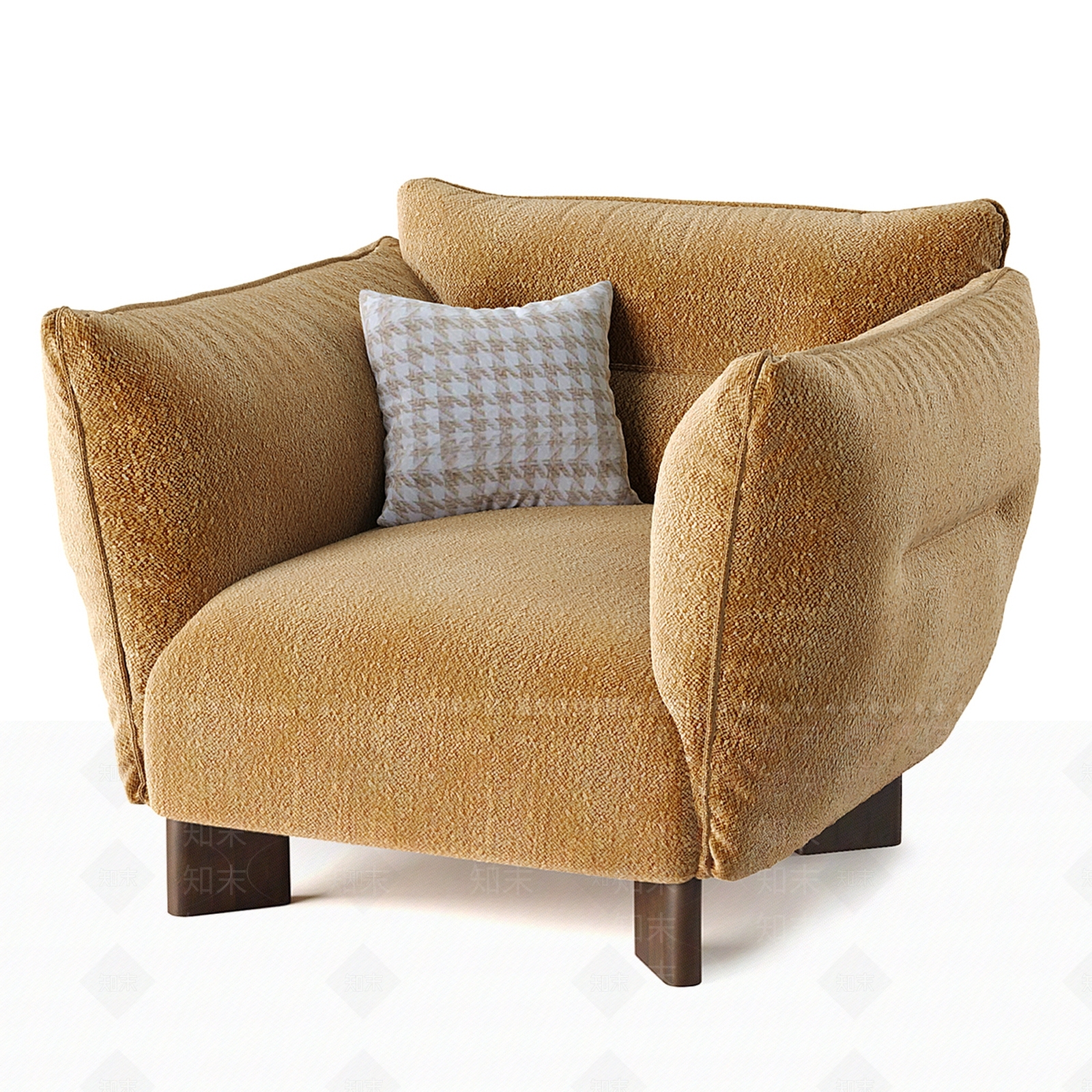 北欧单人沙发3D模型下载【ID:1179809257】