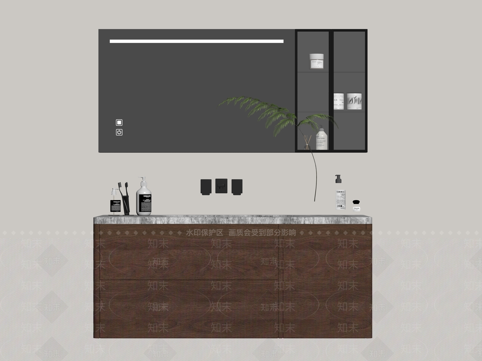 浴室柜SU模型下载【ID:1179819488】