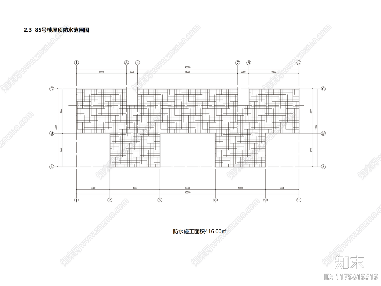 现代住宅楼建筑cad施工图下载【ID:1179819519】