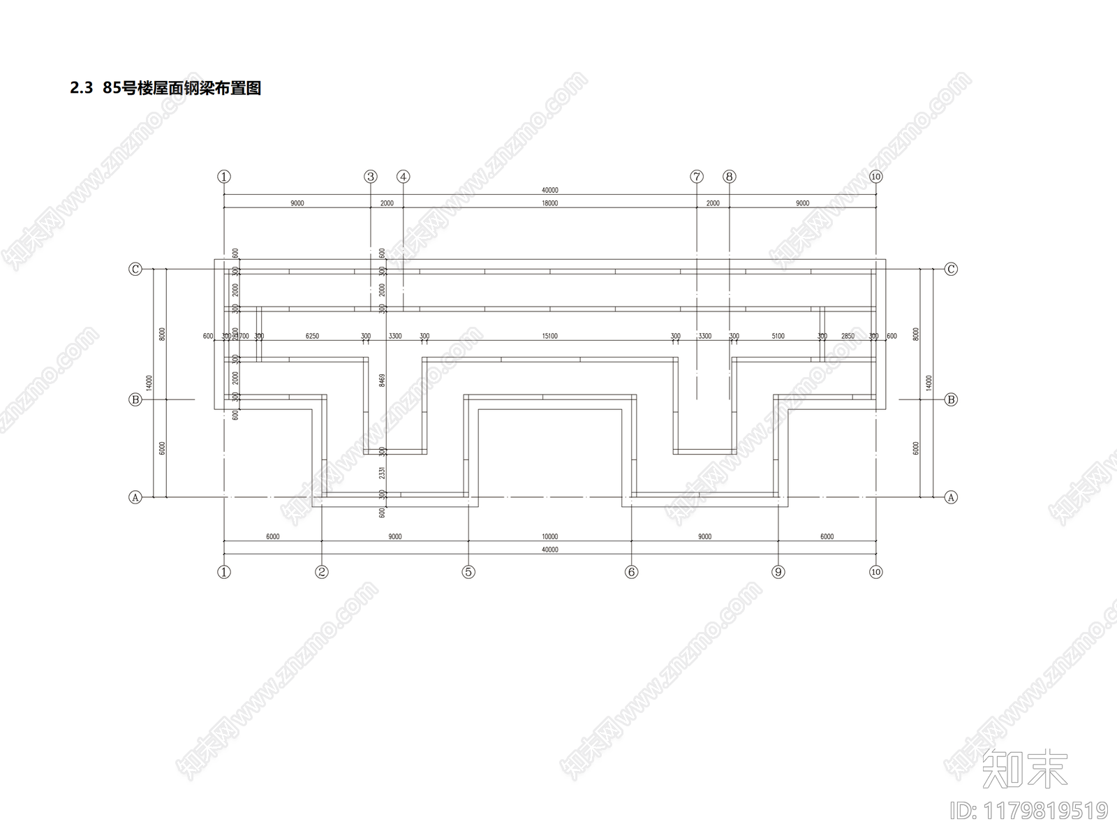 现代住宅楼建筑cad施工图下载【ID:1179819519】