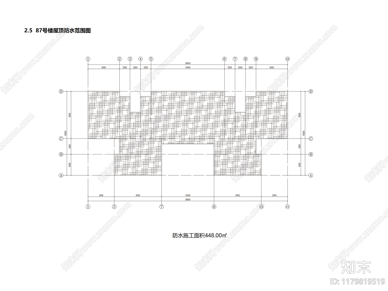 现代住宅楼建筑cad施工图下载【ID:1179819519】