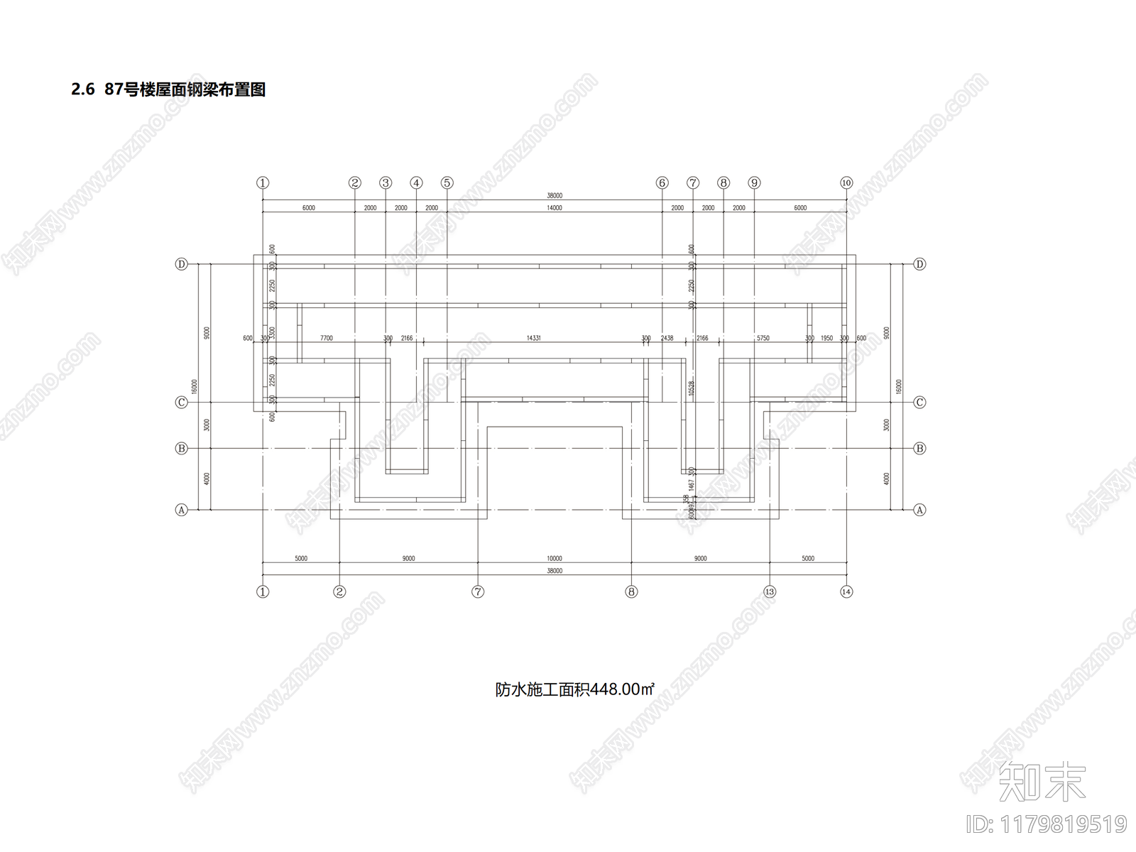 现代住宅楼建筑cad施工图下载【ID:1179819519】