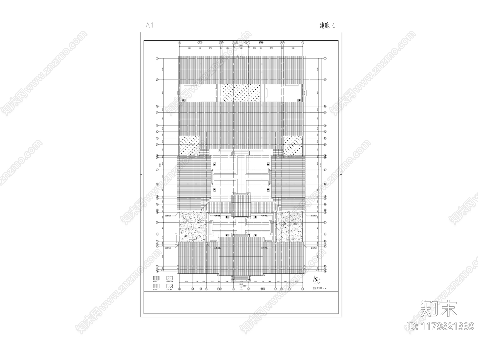 中式四合院施工图下载【ID:1179821339】