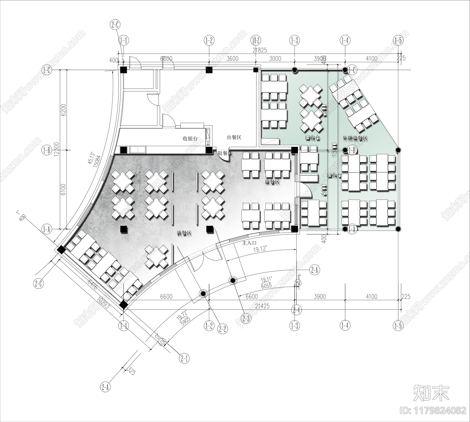 现代其他餐饮空间cad施工图下载【ID:1179824082】