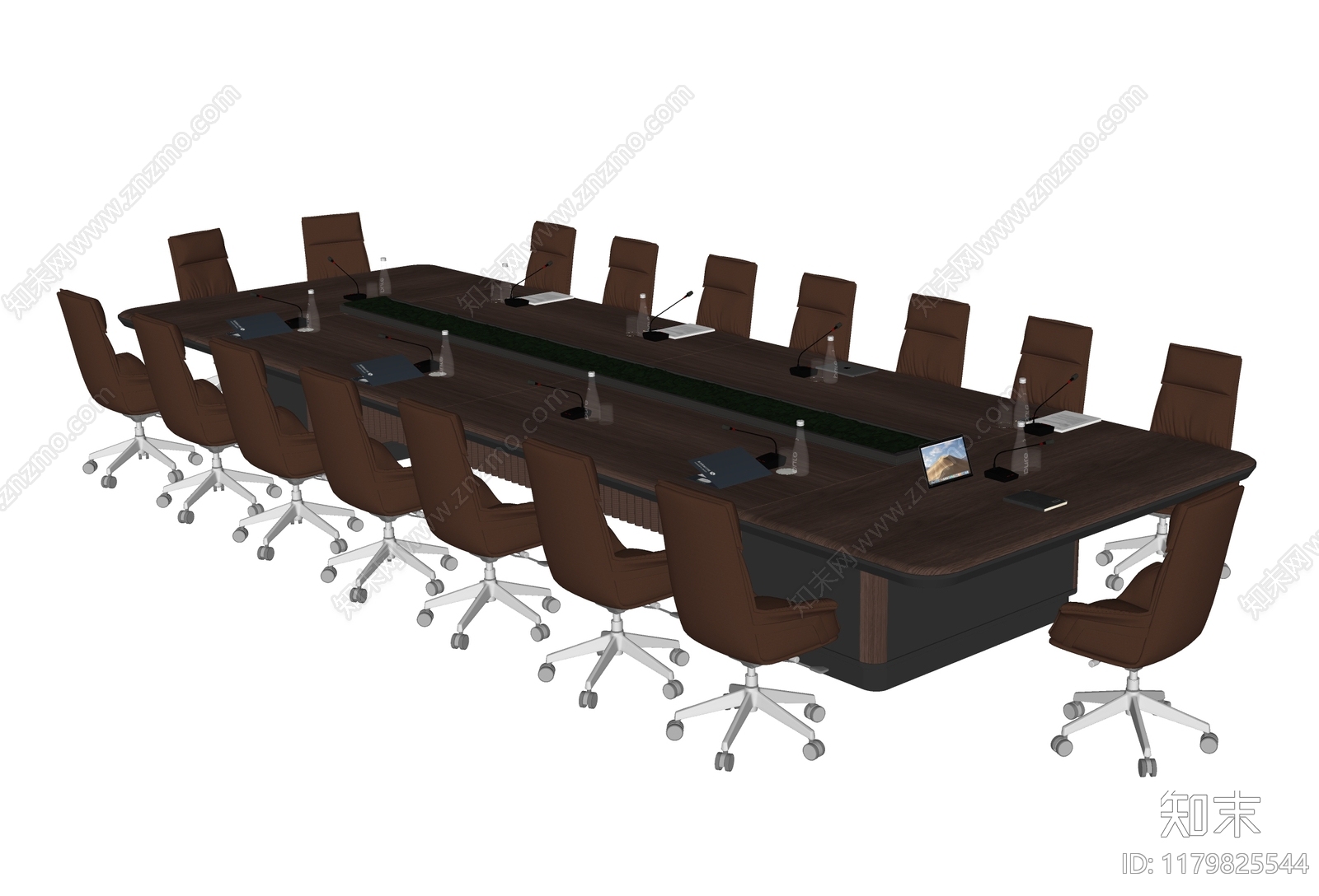 现代会议桌椅SU模型下载【ID:1179825544】