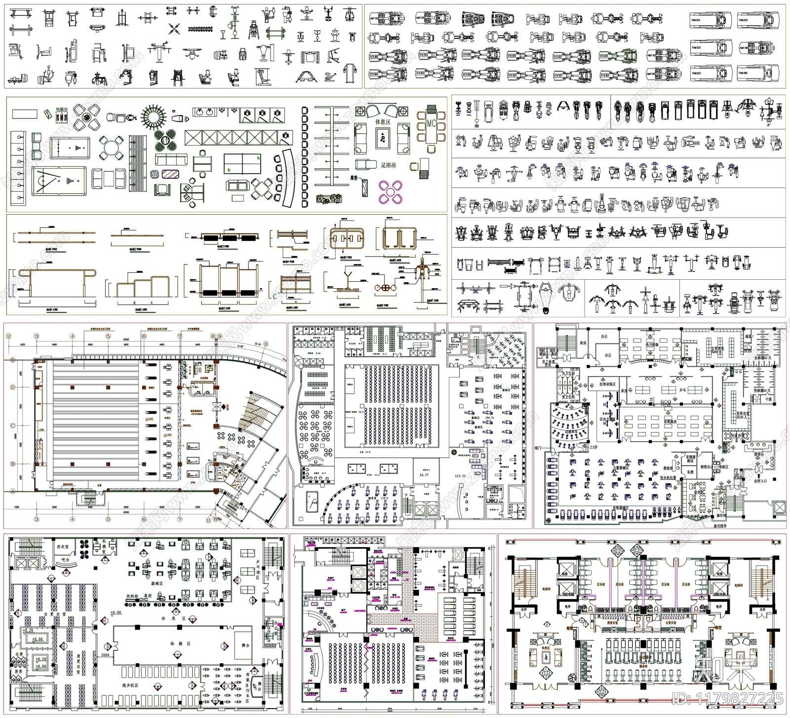 现代运动器材cad施工图下载【ID:1179827225】