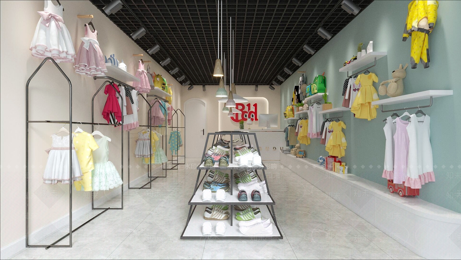 现代服装店3D模型下载【ID:1179831648】