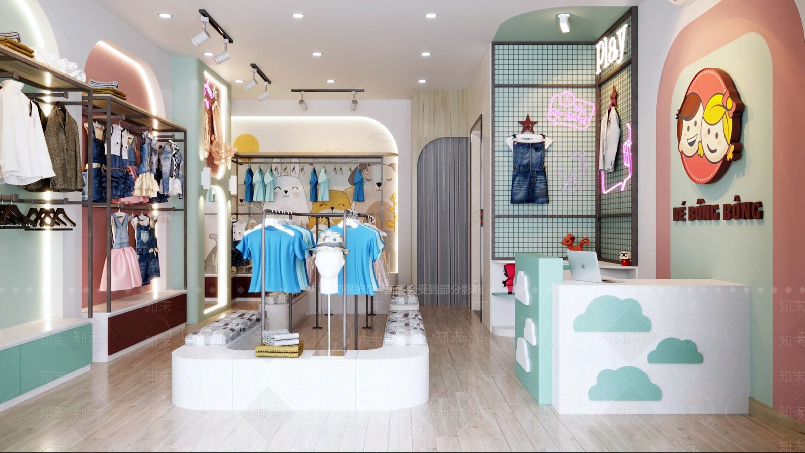 现代服装店3D模型下载【ID:1179835620】