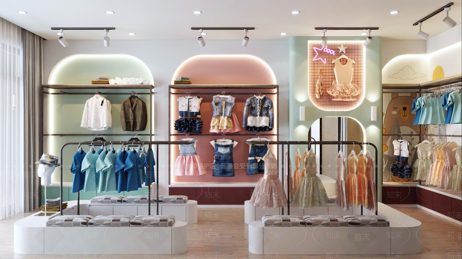 现代服装店3D模型下载【ID:1179835620】