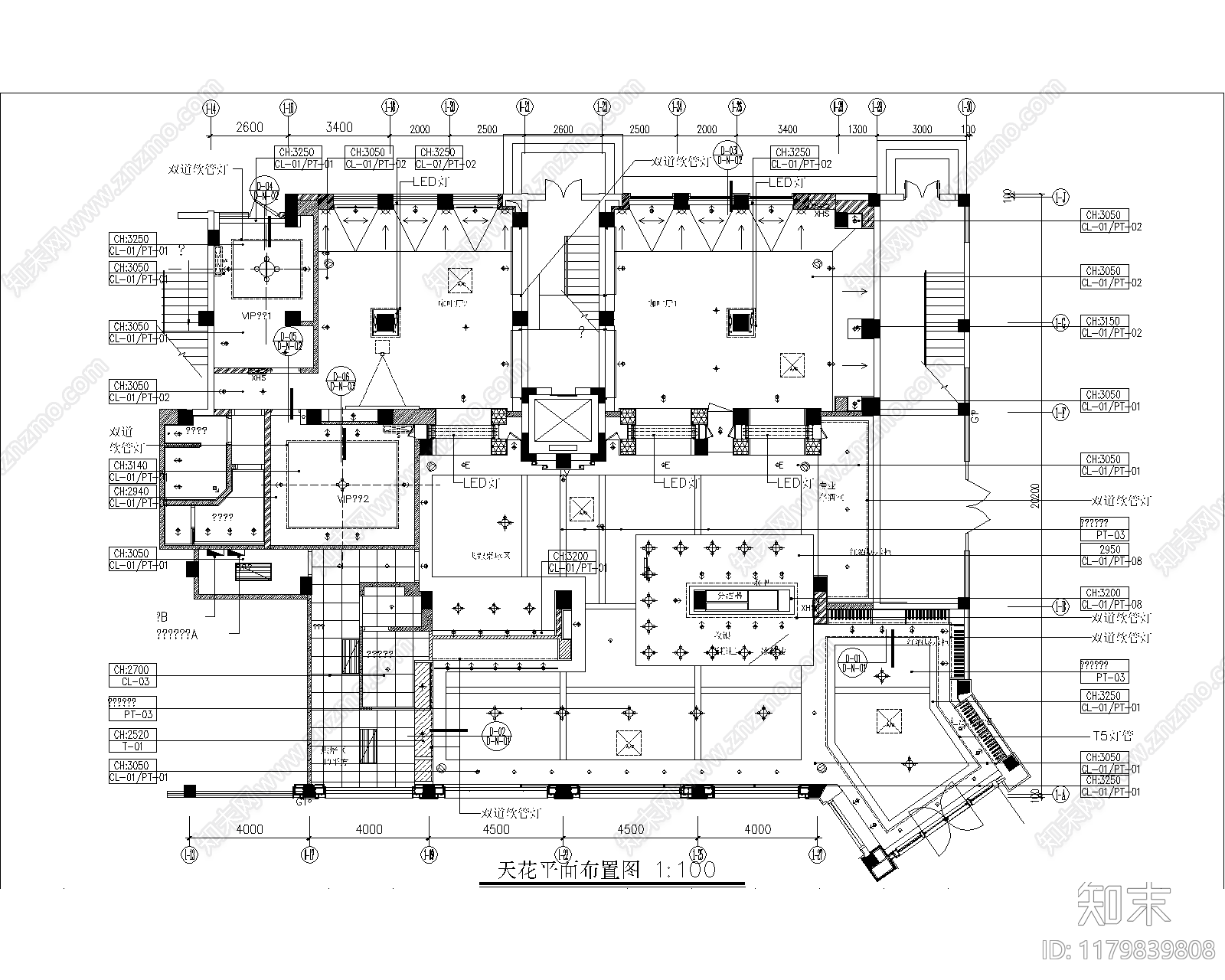 现代美式酒吧cad施工图下载【ID:1179839808】