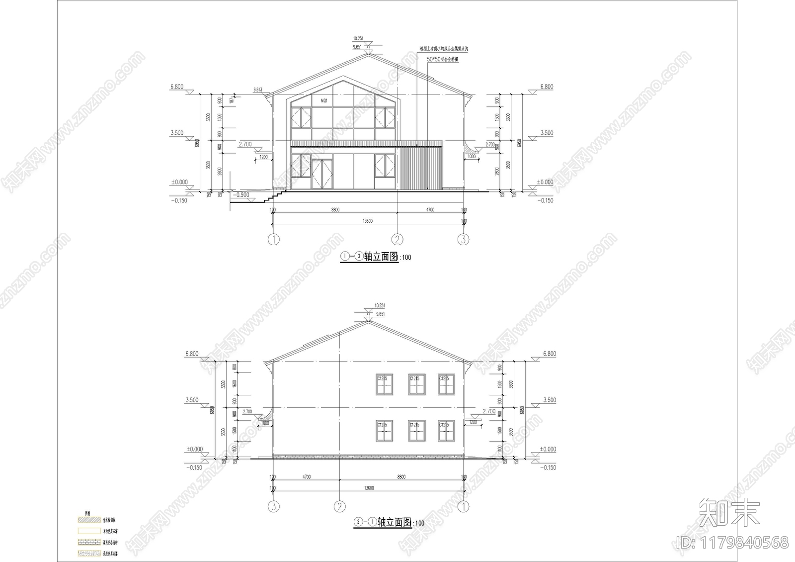 现代新中式行政机构建筑cad施工图下载【ID:1179840568】