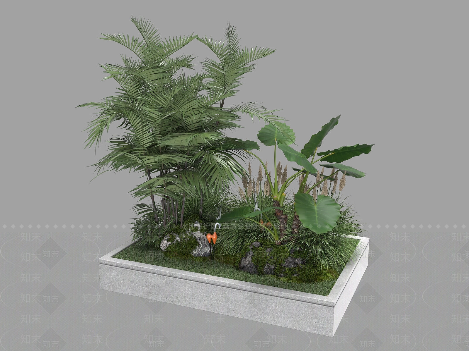 植物组合SU模型下载【ID:1179841527】